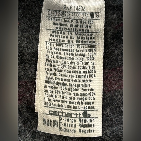 Carhartt RNJ001BRN jacket - Picture 7 of 7